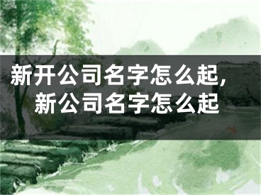 新开公司名字怎么起,新公司名字怎么起
