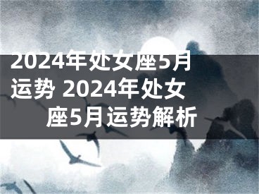 2024年处女座5月运势 2024年处女座5月运势解析