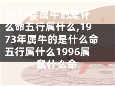 1973年属牛的是什么命五行属什么,1973年属牛的是什么命五行属什么1996属鼠什么命