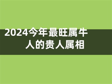2024今年最旺属牛人的贵人属相