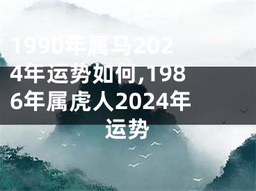 1990年属马2024年运势如何,1986年属虎人2024年运势