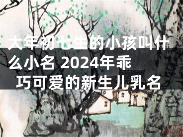 大年初七生的小孩叫什么小名 2024年乖巧可爱的新生儿乳名