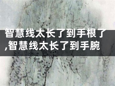智慧线太长了到手根了,智慧线太长了到手腕