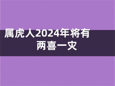 属虎人2024年将有两喜一灾