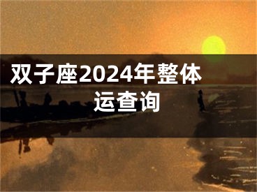 双子座2024年整体运查询