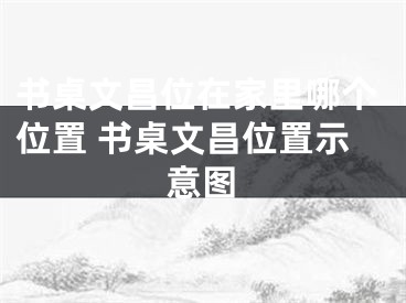 书桌文昌位在家里哪个位置 书桌文昌位置示意图
