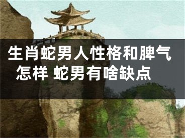 生肖蛇男人性格和脾气怎样 蛇男有啥缺点