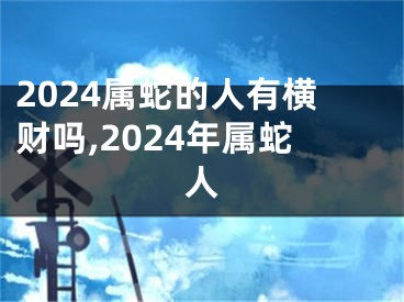2024属蛇的人有横财吗,2024年属蛇人
