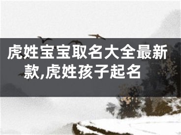 虎姓宝宝取名大全最新款,虎姓孩子起名