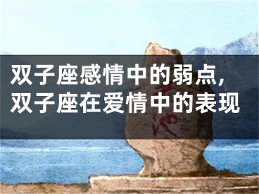 双子座感情中的弱点,双子座在爱情中的表现