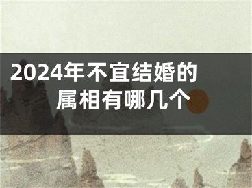 2024年不宜结婚的属相有哪几个