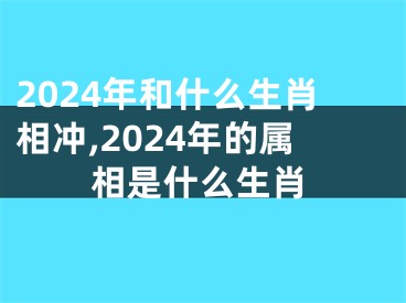 2024年和什么生肖相冲,2024年的属相是什么生肖