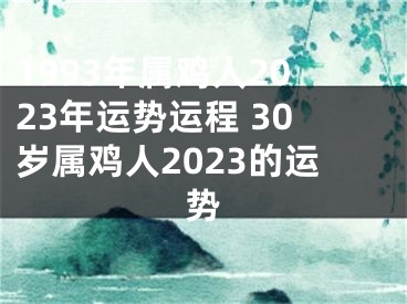 1993年属鸡人2023年运势运程 30岁属鸡人2023的运势