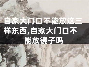 自家大门口不能放这三样东西,自家大门口不能放镜子吗