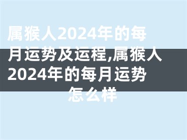 属猴人2024年的每月运势及运程,属猴人2024年的每月运势怎么样