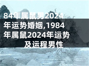 84年属鼠男2024年运势婚姻,1984年属鼠2024年运势及运程男性