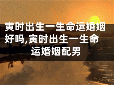 寅时出生一生命运婚姻好吗,寅时出生一生命运婚姻配男
