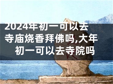 2024年初一可以去寺庙烧香拜佛吗,大年初一可以去寺院吗