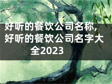 好听的餐饮公司名称,好听的餐饮公司名字大全2023