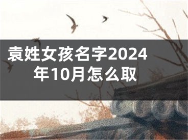 袁姓女孩名字2024年10月怎么取