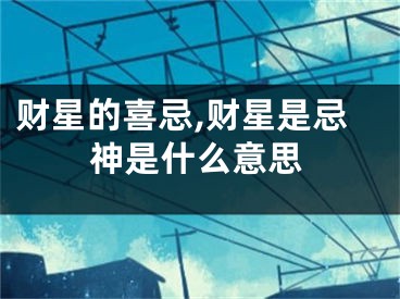 财星的喜忌,财星是忌神是什么意思