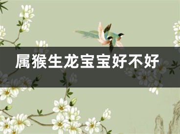 属猴生龙宝宝好不好