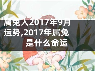 属兔人2017年9月运势,2017年属兔是什么命运