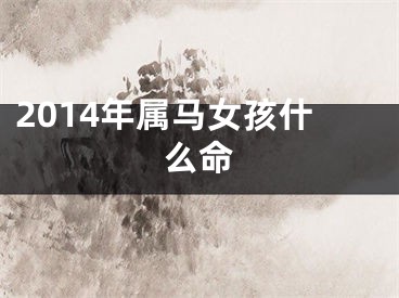 2014年属马女孩什么命