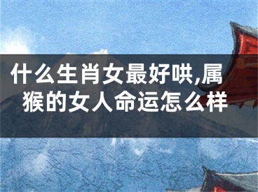 什么生肖女最好哄,属猴的女人命运怎么样