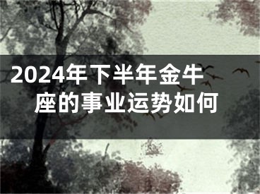 2024年下半年金牛座的事业运势如何