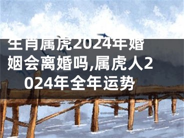生肖属虎2024年婚姻会离婚吗,属虎人2024年全年运势