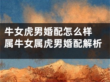 牛女虎男婚配怎么样 属牛女属虎男婚配解析