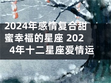 2024年感情复合甜蜜幸福的星座 2024年十二星座爱情运