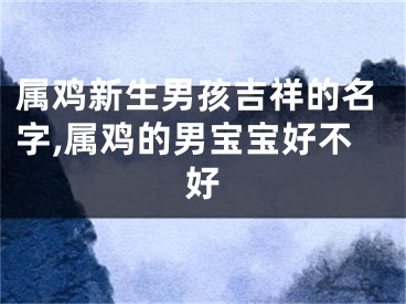 属鸡新生男孩吉祥的名字,属鸡的男宝宝好不好