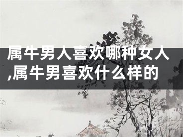 属牛男人喜欢哪种女人,属牛男喜欢什么样的