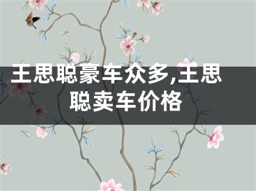 王思聪豪车众多,王思聪卖车价格