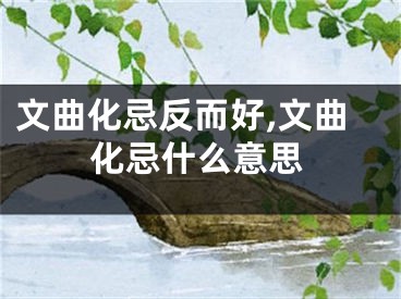 文曲化忌反而好,文曲化忌什么意思