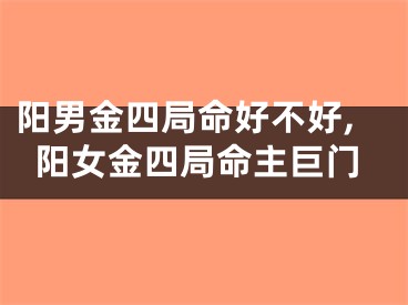 阳男金四局命好不好,阳女金四局命主巨门