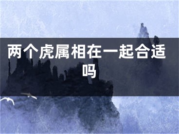 两个虎属相在一起合适吗