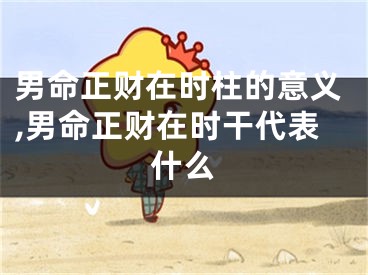 男命正财在时柱的意义,男命正财在时干代表什么