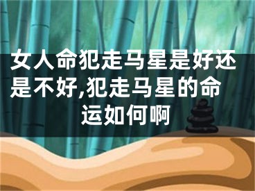 女人命犯走马星是好还是不好,犯走马星的命运如何啊