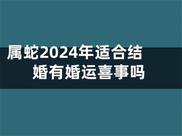 属蛇2024年适合结婚有婚运喜事吗