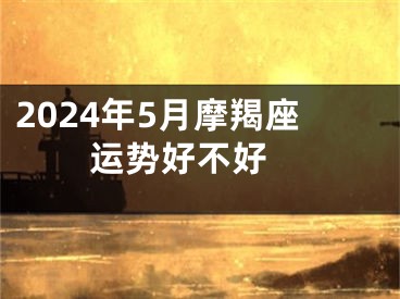 2024年5月摩羯座运势好不好 