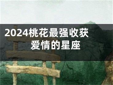 2024桃花最强收获爱情的星座