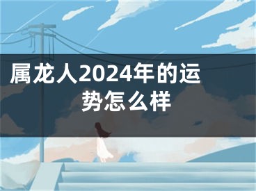 属龙人2024年的运势怎么样