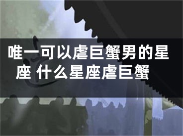唯一可以虐巨蟹男的星座 什么星座虐巨蟹