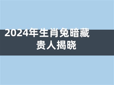 2024年生肖兔暗藏贵人揭晓
