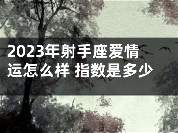 2023年射手座爱情运怎么样 指数是多少