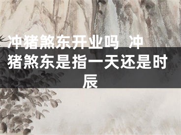 冲猪煞东开业吗  冲猪煞东是指一天还是时辰