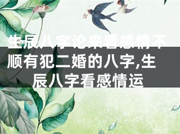 生辰八字论来看感情不顺有犯二婚的八字,生辰八字看感情运